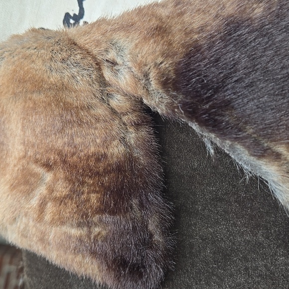 Marvin Richards Suede And Faux Fur Coat - Picture 10 of 14